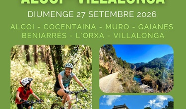 Cartell d'Amb bici per la via verda 2026