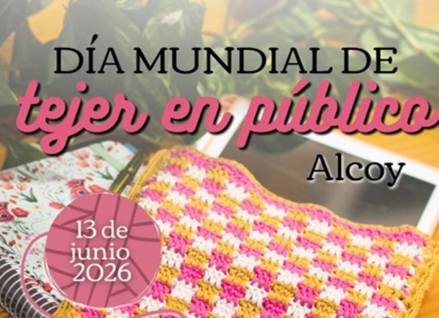 Cartell Dia mundial de teixir en públic