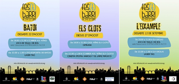 Cartells Fest Barri de Batoi, Els Clots i Eixample