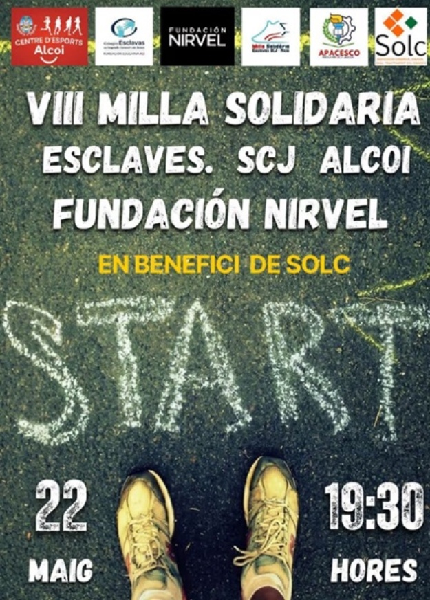 Cartel Milla solidaria esclavas