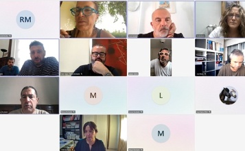 Regidors i tècnics en una reunió telemàtica del CECOPAL