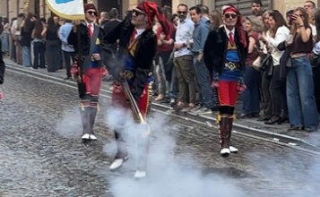 Filà Andaluces durant l'Alardo