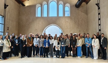Tots els participants en una foto de grup de la XXVII Assemblea General de Xarxa FP celebrada a Rodes