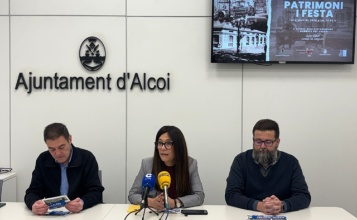 Francisco García, Lorena Zamorano i Lluís Vidal en roda de premsa