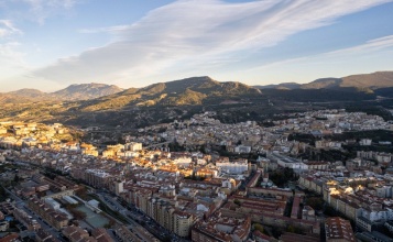 Imatge aerea de la citat d'Alcoi