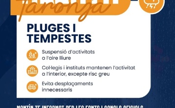 Imatge amb la informació ressumida de la notícia d'Alerta Taronja