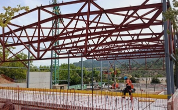 Imatge obra Coberta pavelló gimnàstica (1)