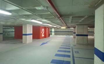 Interior del pàrquing de La Rosaleda