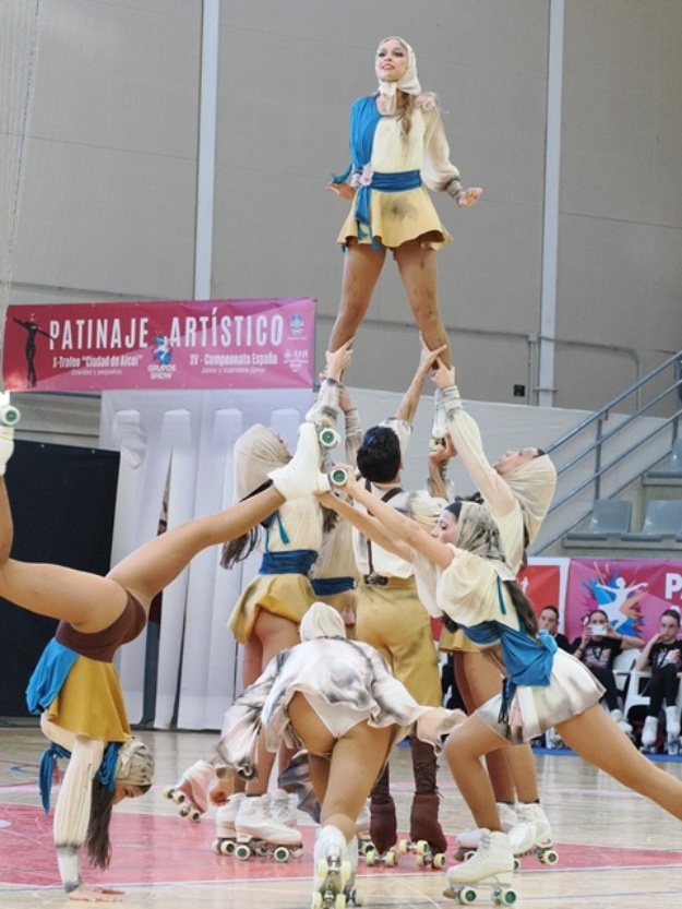 Moment d'una actuació del campionat de patinatge