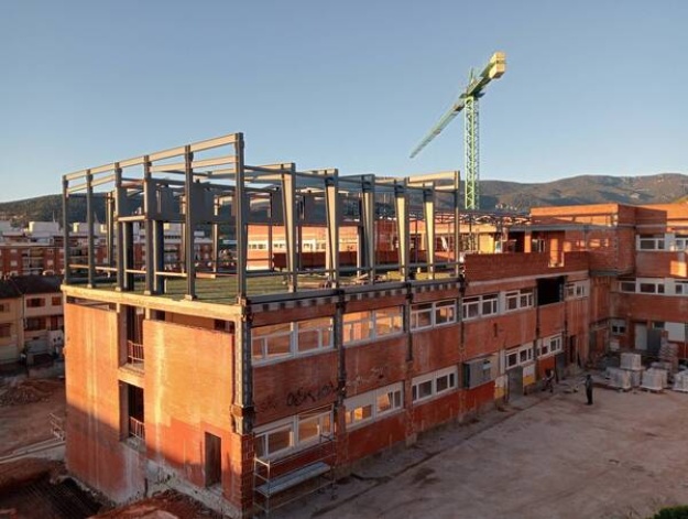 Edifici en obres de l'IES Andreu Sempere