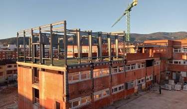 Edificio en obras del IES Andreu Sempere
