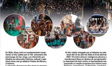 Pàgina de la revista Air Nostrum en la que apareix Alcoi