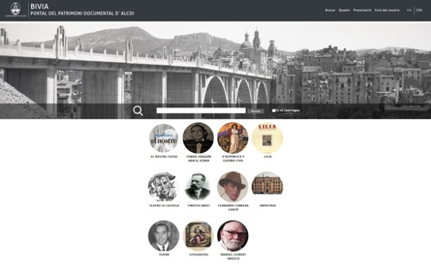 Portada del web BIVIA en l'actualitat