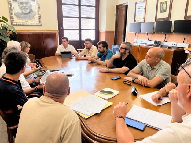 Membres del CECOPAL reunits a l'Ajuntament