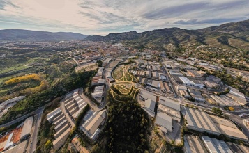 Vista aèria del Polígon Cotes Baixes
