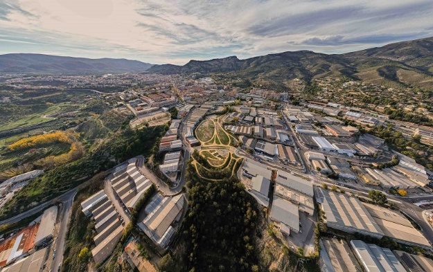 Vista aèria del Polígon Cotes Baixes