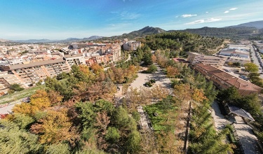 Vista aérea del parque Cantagallet