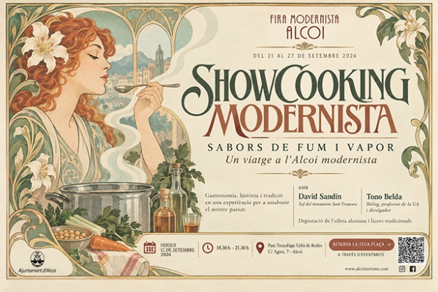 Cartel show cooking modernista
