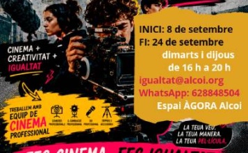 Cartell del taller de curtmetratges organitzat per la Regidoria d'Igualtat