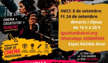 Cartell del taller de curtmetratges organitzat per la Regidoria d'Igualtat