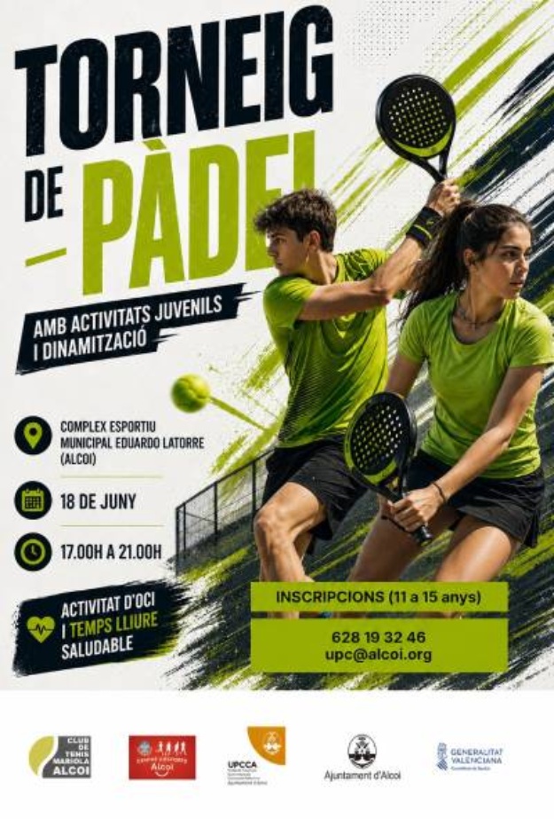 Cartell del torneig de pàdel de la UPCA