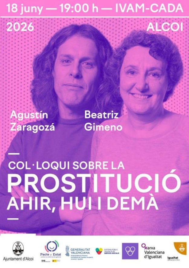 Cartell del col·loqui sobre prostitució del 18 de juny