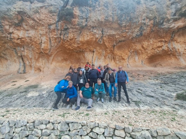Foto de grup dels participants en l'excursió a La Sarga
