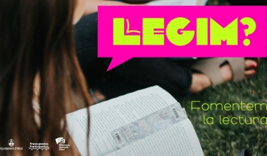 Cartell de la campanya:  Llegim? Fomentem la lectura