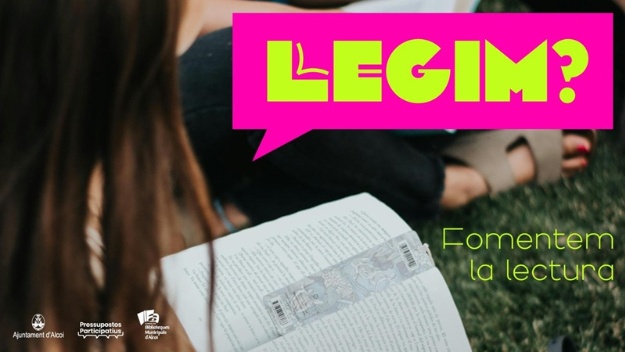 Persona llegint un llibre imatge del cartell de la campanya