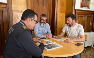 Reunió mantinguda entre el vicealcalde, el regidor de Seguretat i Policia Local