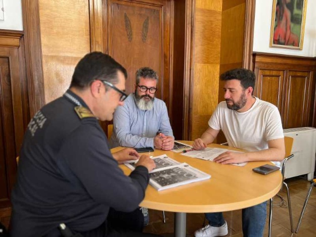 Reunió mantinguda entre el vicealcalde, el regidor de Seguretat i Policia Local