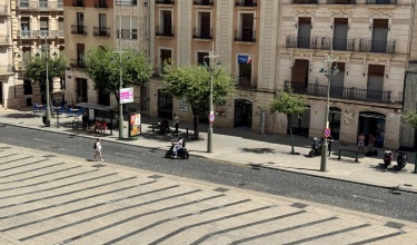 Vista aérea de la plaça d’Espanya