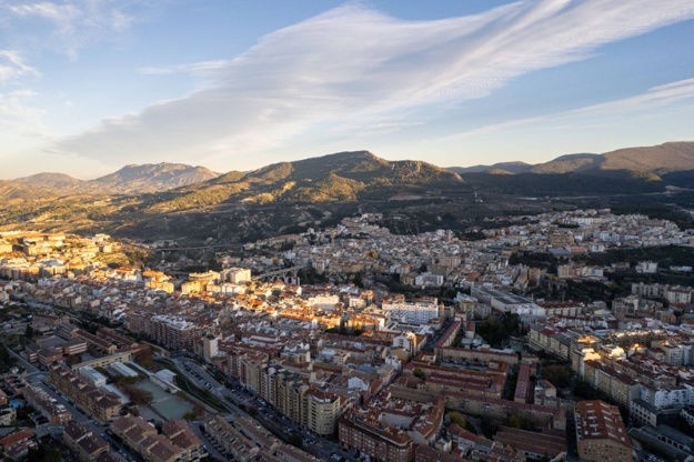 Vista aèria de la ciutat d'Alcoi